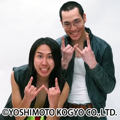 YELLOWww。左がFFヤスエダ、右が石塚審判。