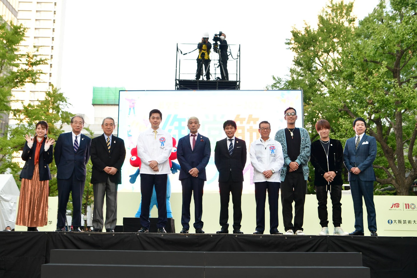 「御堂筋ランウェイ2022」の様子。