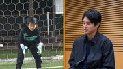 内田篤人と女子ゴールキーパー。(c)テレビ朝日