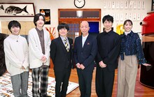 左から、大西流星、道枝駿佑、バカリズム、バイきんぐ小峠、佐々木蔵之介、滝沢カレン。(c)TBS