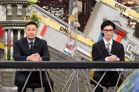 品川庄司・品川と増子敦貴。(c)フジテレビ