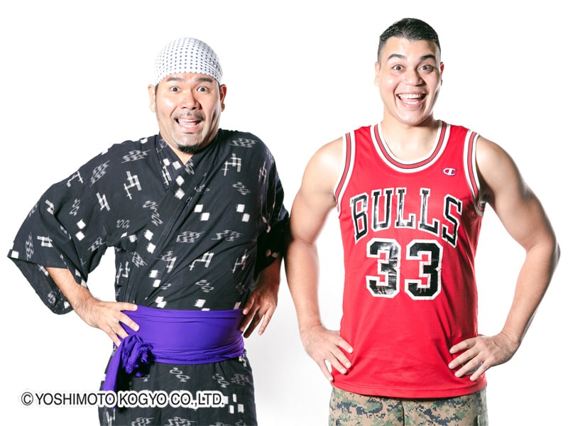 ありんくりん。左から、ひがりゅうた、クリス