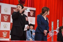 ネタ順抽選に臨む紅しょうが。