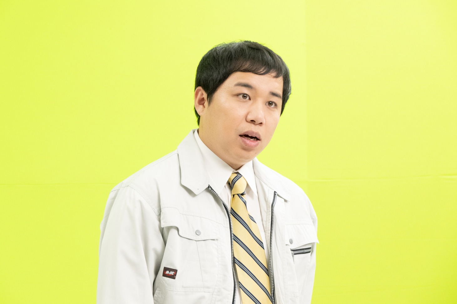 「金曜ナイトドラマ『最初はパー』」にゲスト出演する、霜降り明星せいや。(c)テレビ朝日