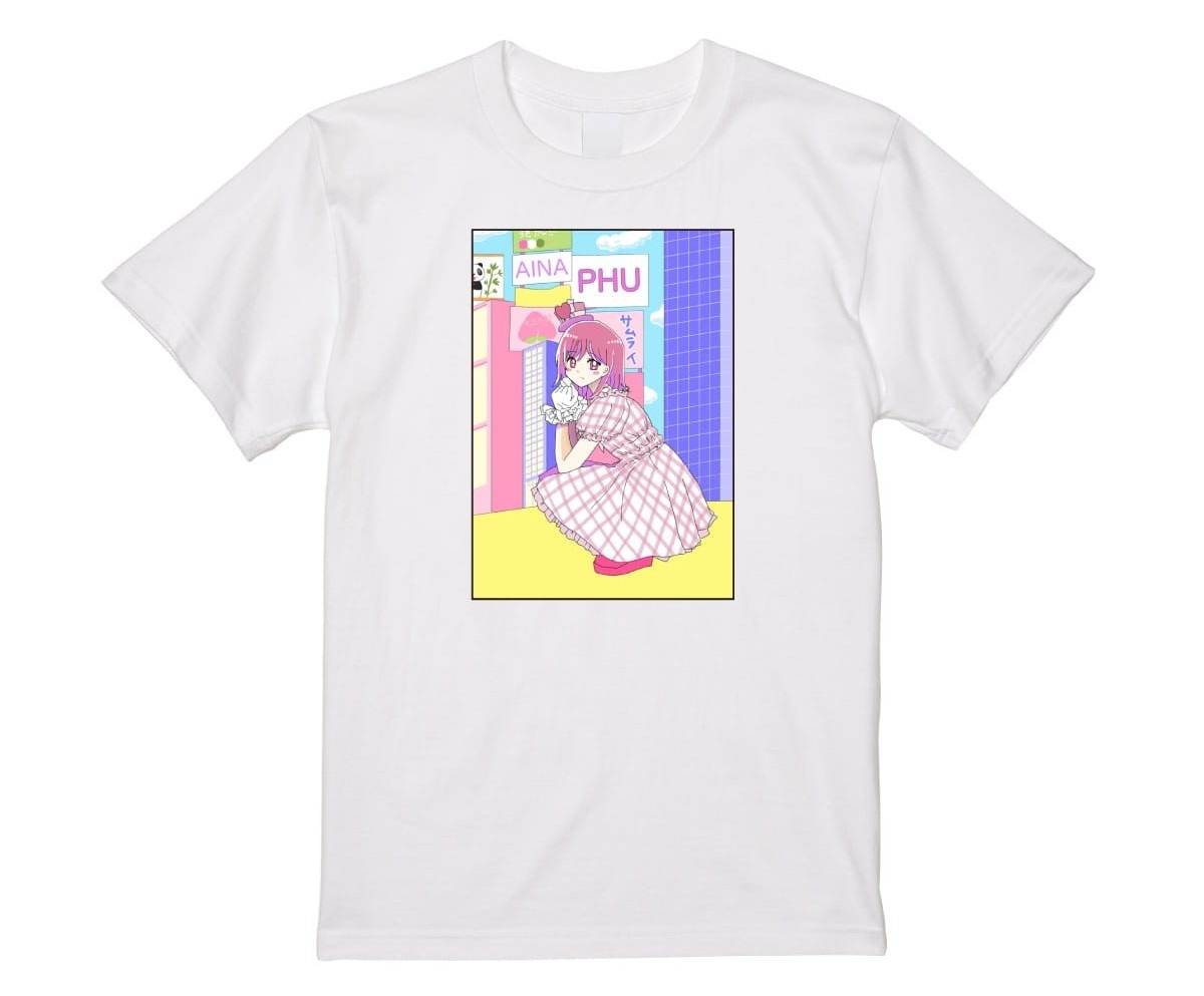 パーパーあいなぷぅのイラストTシャツ。