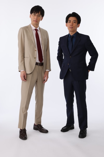 カベポスター。左から、永見、浜田。(c)M-1グランプリ事務局