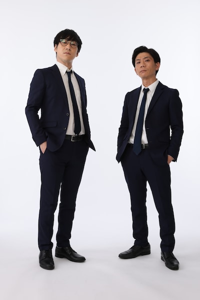 キュウ。左から、ぴろ、清水。(c)M-1グランプリ事務局