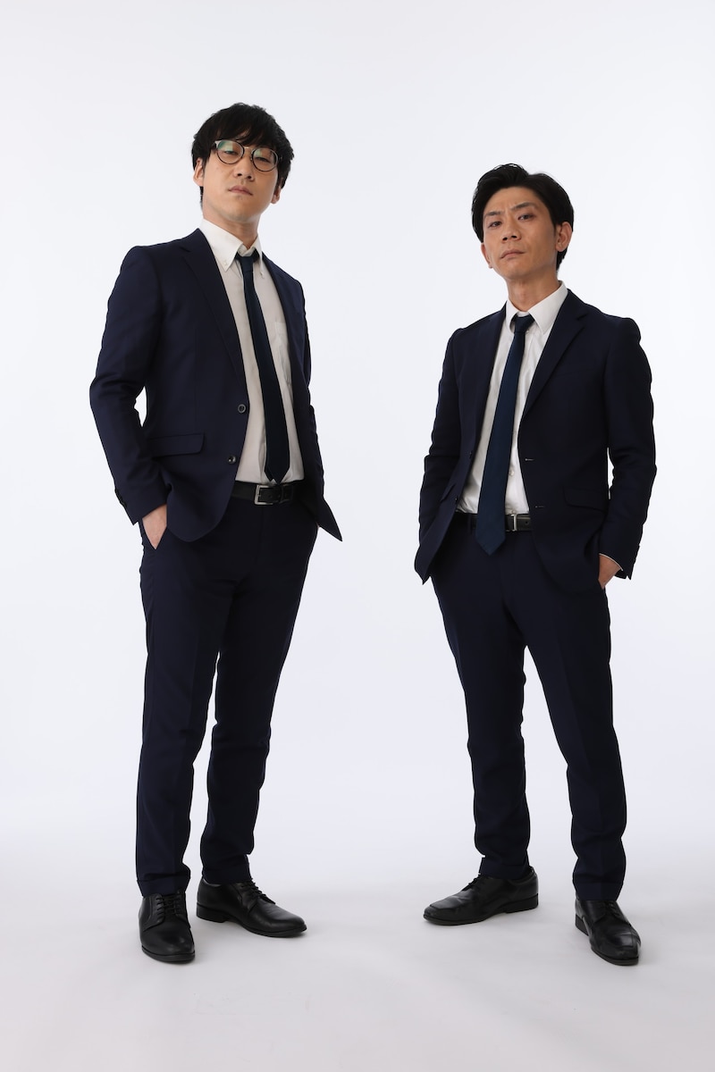 キュウ。左から、ぴろ、清水。(c)M-1グランプリ事務局