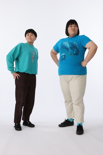 ヨネダ2000。左から、誠、愛。(c)M-1グランプリ事務局