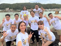 「有吉の冬休み2023 密着77時間in沖縄」の出演者たち。(c)フジテレビ