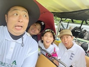 早朝ゴルフでの様子。(c)ABCテレビ