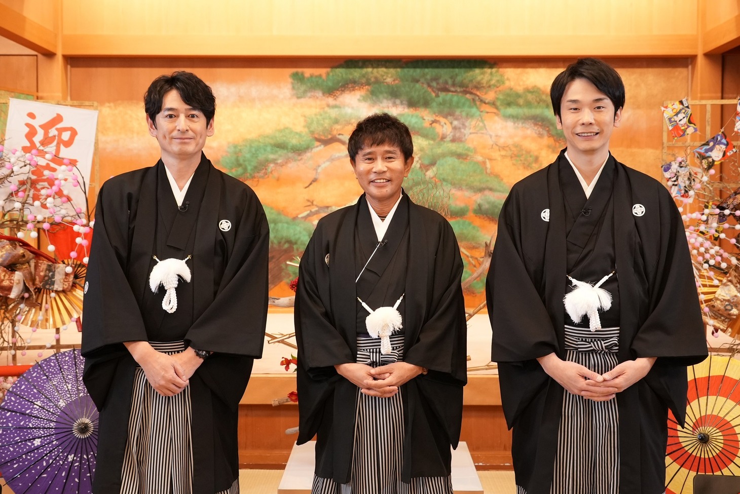 左から博多大吉、ダウンタウン浜田、かまいたち濱家。(c)読売テレビ
