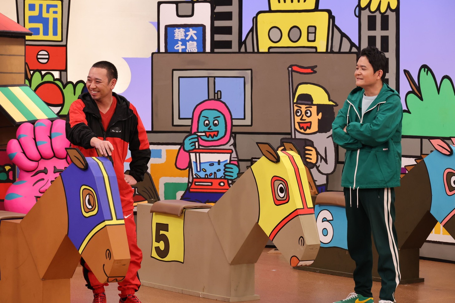 「火曜は全力！華大さんと千鳥くん」のワンシーン。(c)カンテレ