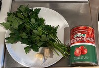 マルゲリータピザの材料。