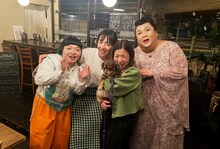 左から、おかずクラブ・オカリナ、浜口京子、大久保佳代子、マツコ・デラックス。(c)テレビ朝日