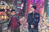 「M-1グランプリ2022」で優勝した瞬間のウエストランド。