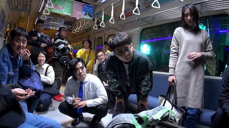 撮影中の様子。