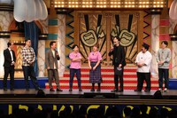 左からななまがり、かまいたち山内、天才ピアニスト、かまいたち濱家、空気階段。