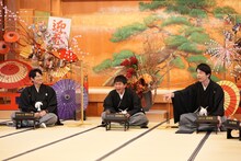 左から博多大吉、ダウンタウン浜田、かまいたち濱家。(c)読売テレビ