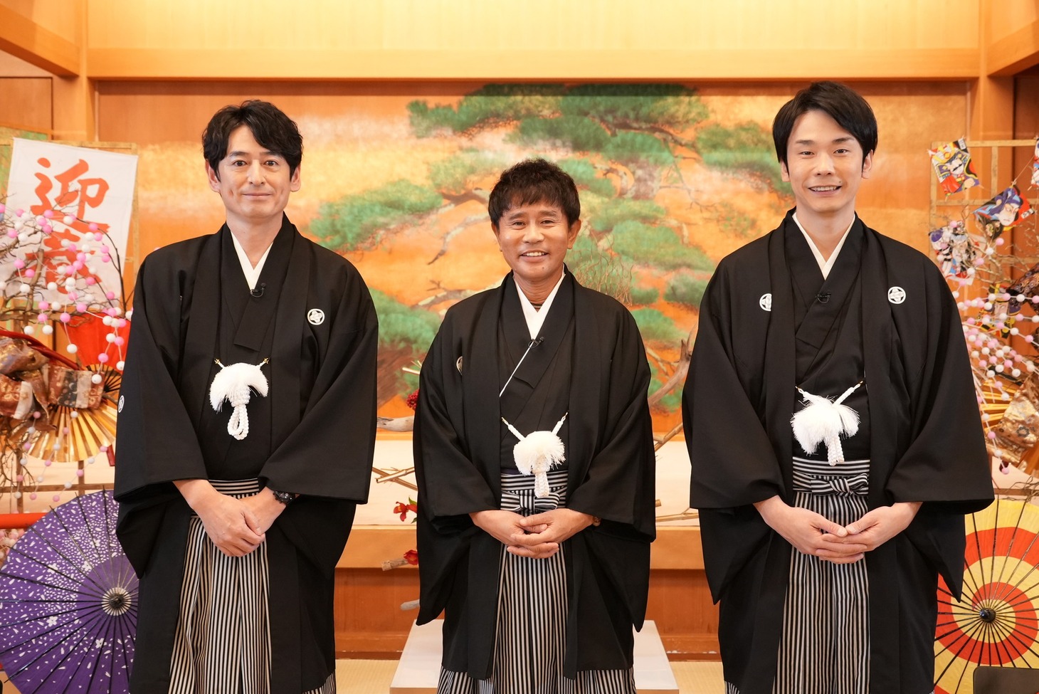 左から博多大吉、ダウンタウン浜田、かまいたち濱家。(c)読売テレビ