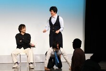 途中でまたしても中止がかかるザ・ギースのコント。