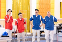 左からナインティナイン、宮川大輔、笑福亭鶴瓶。