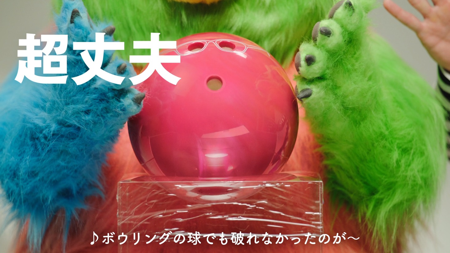 「サランラップ実験MOVIE」のワンシーン。