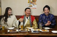 左から渋谷凪咲、かまいたち。(c)カンテレ