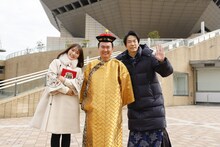 左から渋谷凪咲、かまいたち。(c)カンテレ