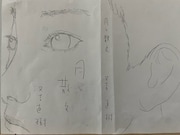 松本大洋によるカバーイラストのラフ画。