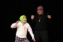 マヂカルラブリー村上SPユニットのコントの様子。