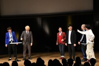 左から三四郎、ウエストランド、ラブレターズ。