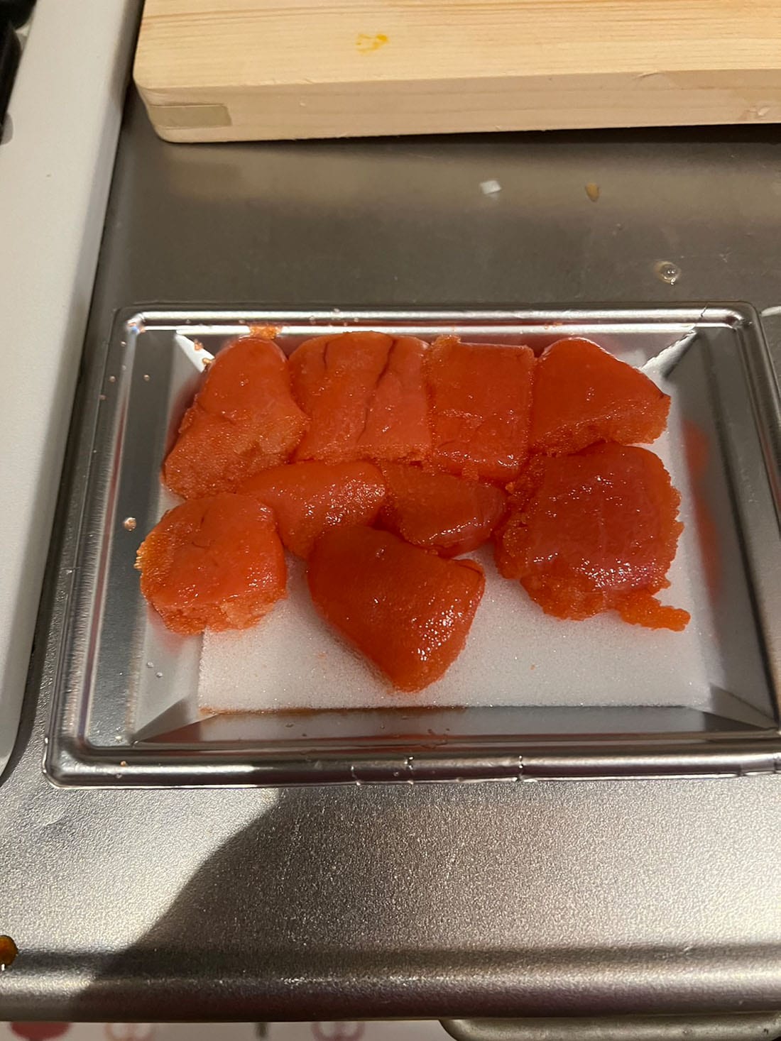 明太子を用意。