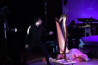 ハープが身を挺して高佐を守る。