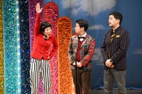 あるなしクイズに答えたい牧野ステテコ（左）。