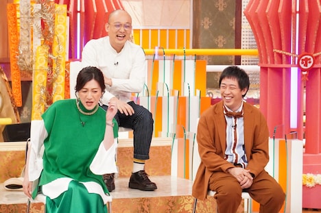 左から、野々村友紀子、みなみかわ、さらば青春の光・森田。(c)フジテレビ