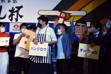 優勝が決定した瞬間のハンジロウ。