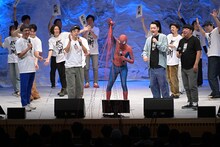 宇田川フリーコースターズの「富士山」を歌うおぎやはぎとバナナマン、ホトパイダーマン。