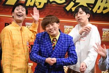 左からラパルフェ都留、サツマカワRPG、カベポスター永見。