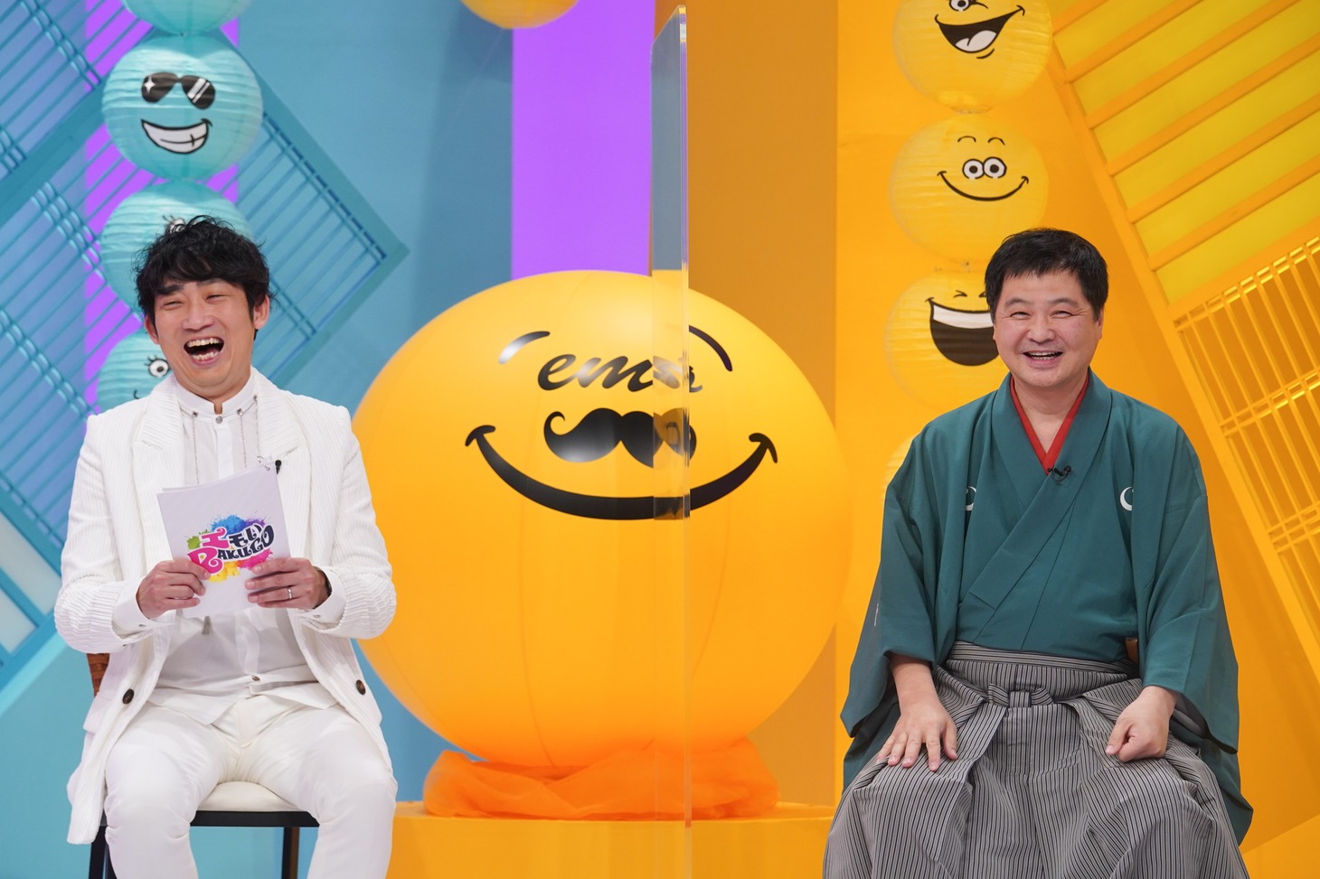 左からNON STYLE石田、月亭方正。(c)読売テレビ