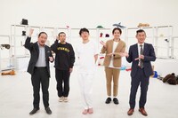 左から笑い飯・西田、天竺鼠・川原、ロングコートダディ堂前、アインシュタイン河井、笑い飯・哲夫。(c)読売テレビ