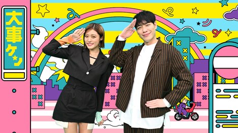 王林と麒麟・川島。(c)TBS