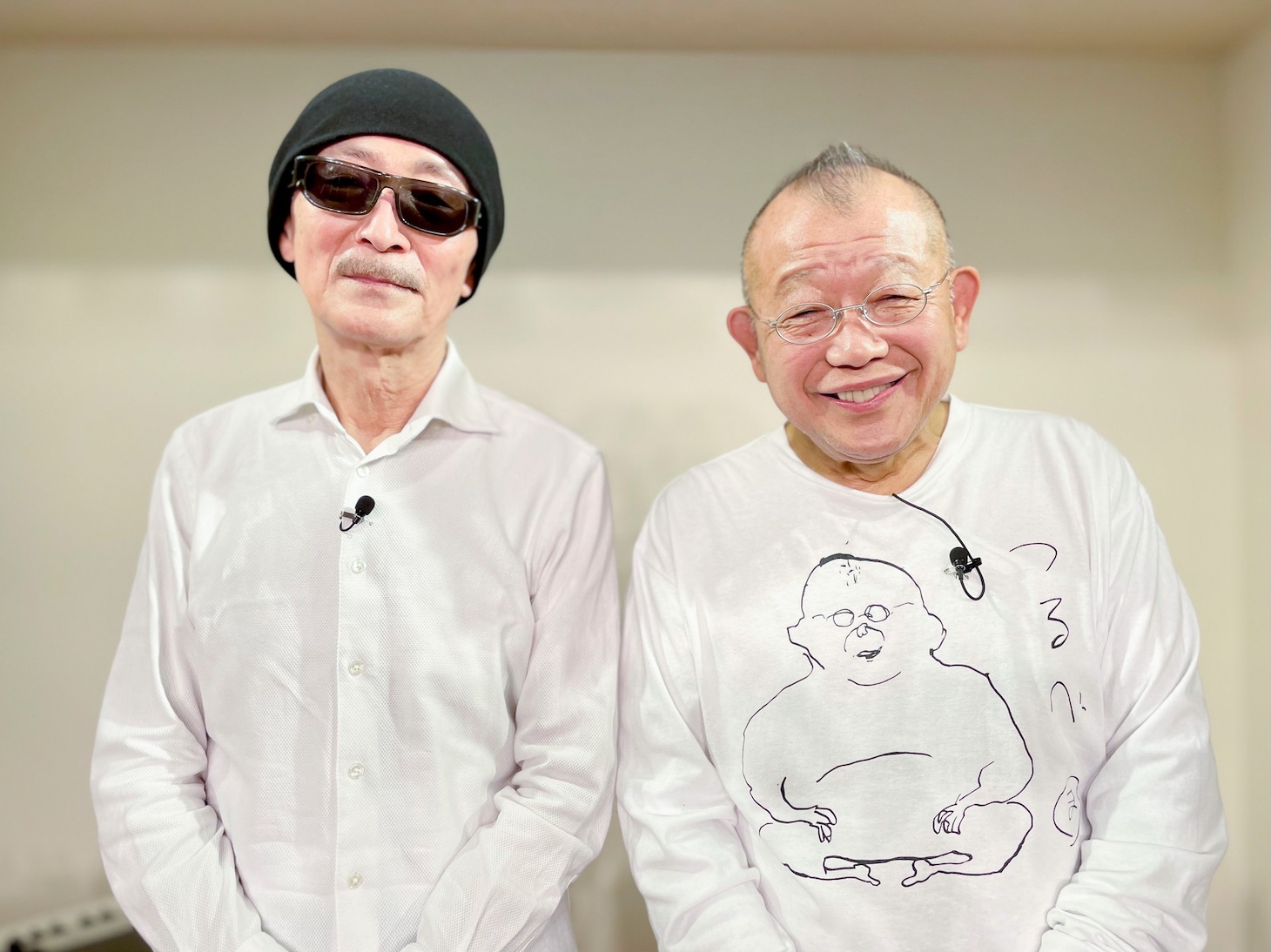「無学 鶴の間」第10回に出演したゲストの上田正樹（左）と笑福亭鶴瓶。