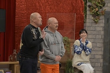 左から鬼越トマホーク坂井、安田大サーカス・クロちゃん、リチ。(c)読売テレビ