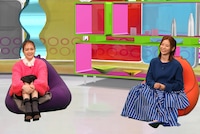 左から村重杏奈、朝日奈央。(c)カンテレ