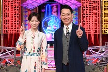 左から石川みなみアナウンサー、バナナマン設楽。(c)日本テレビ