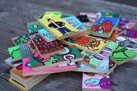 極彩奇天烈板絵図（かまぼこ板アート）