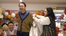 アンガールズ田中とロッチ中岡。(c)TBS