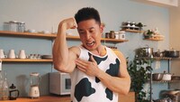 「MILK POWERチャレンジ」のワンシーン。
