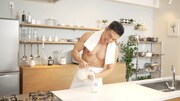 「MILK POWERチャレンジ」撮影中の様子。